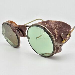 American Optical AO 72 Green Motorcycle Safety Glass Lens Aviator Sunglasses